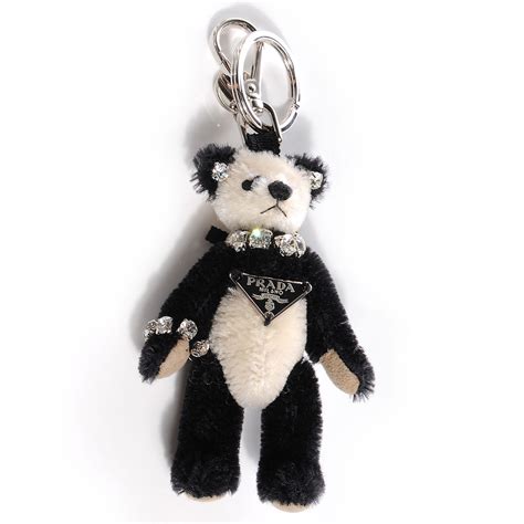 prada keyring replica|prada teddy bear keychain.